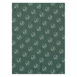 Logo-Geschäft für die Custom Forest Green Trade Sh Tischdecke