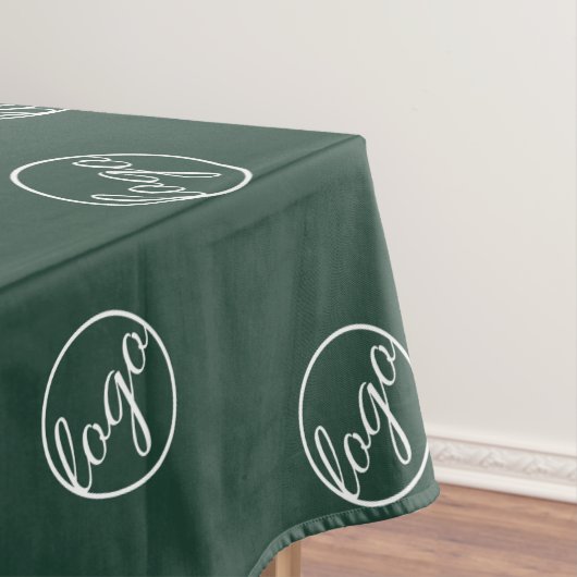 Logo-Geschäft für die Custom Forest Green Trade Sh Tischdecke (Beispiel)