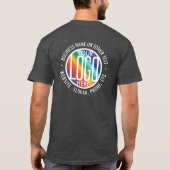 Logo-Geschäft für kundenspezifische Printfirmen T-Shirt (Rückseite)