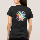 Logo-Geschäft für kundenspezifische Printfirmen Tri-Blend Shirt (Rückseite)