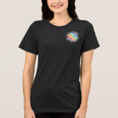 Logo-Geschäft für kundenspezifische Printfirmen Tri-Blend Shirt (Vorderseite)