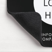 Logo Geschäft Marke Schwarz Unternehmen Mousepad (Ecke)