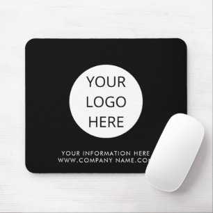 Logo Geschäft Marke Schwarz Unternehmen Mousepad