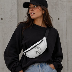 Logo-Geschäft   Minimalistisch Simple White Bauchtasche