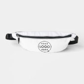 Logo-Geschäft | Minimalistisch Simple White Bauchtasche (Vorderseite)