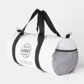 Logo-Geschäft | Minimalistisch Simple White Duffle Bag (Rechte Ecke)