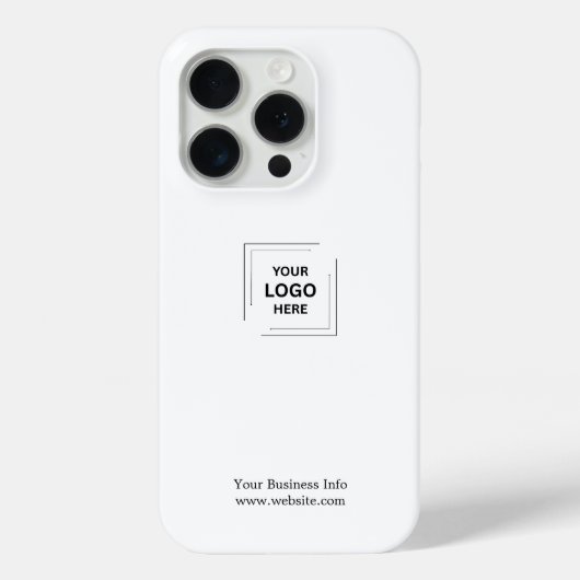 Logo-Geschäft | Minimalistischer Fall für einfache Case-Mate iPhone Hülle (Rückseite)