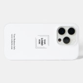 Logo-Geschäft | Minimalistischer Fall für einfache Case-Mate iPhone Hülle (Rückseite (Horizontal))