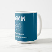 Logo Geschäft Modern Minimal Unternehmen Gebrandet Kaffeetasse (VorderseiteRechts)