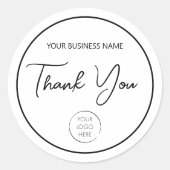 Logo-Geschäft oder -Store, Bestellen von Verpackun Runder Aufkleber (Vorderseite)