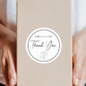 Logo-Geschäft oder -Store, Bestellen von Verpackun Runder Aufkleber