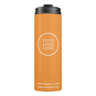 Logo-Geschäft Orange Company Modernes Thermosbecher