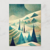 Logo-Geschäft Retro Weihnachtsstadium Postkarte (Vorderseite)