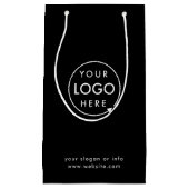 Logo-Geschäft | Unternehmen Minimalistisch Kleine Geschenktüte (Vorderseite)