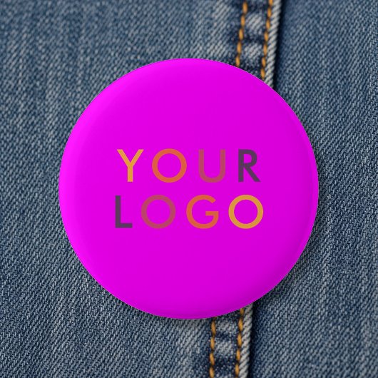 Logo-Geschäftsbranding Pink Magenta Button