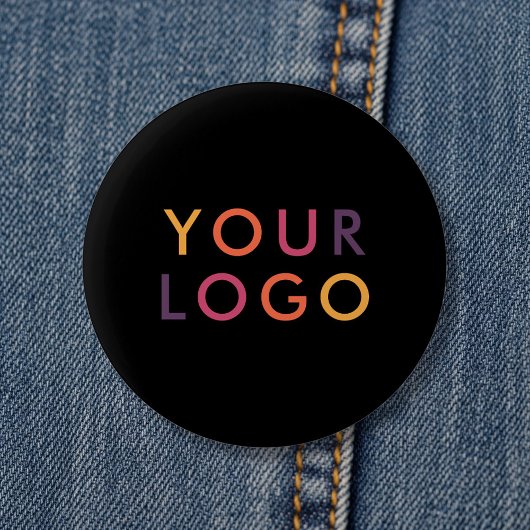 Logo-Geschäftsbranding Schwarz Button