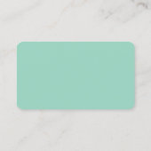 Logo Geschäftszeichen helles Teal Telefonnummerkarte (Rückseite)