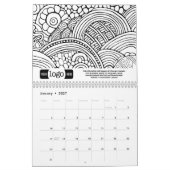 Logo-Geschenk - Abstrakte Muster-Farbgebung Kalender (Jan 2027)