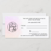 Logo-Geschenk für Regenbogenfarben (Rückseite)