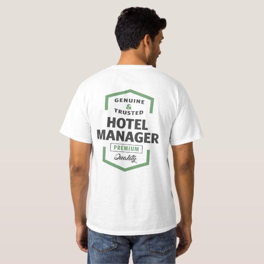Logo-Geschenke des Hotels Manager. T-Shirt (Schwarz voll)