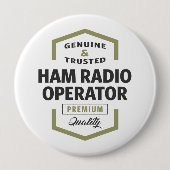 Logo-Geschenke von HAM Radio Operator. Button (Vorderseite)