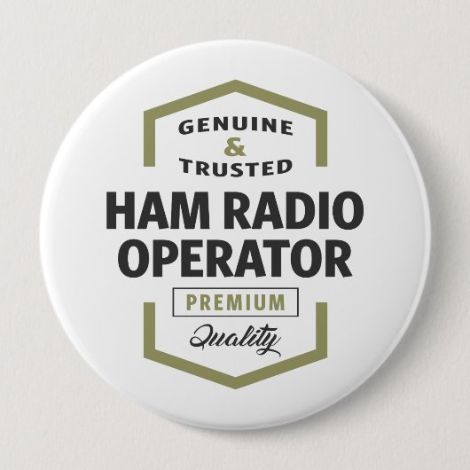 Logo-Geschenke von HAM Radio Operator. Button (Vorderseite)