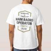 Logo-Geschenke von HAM Radio Operator. T-Shirt (Rückseite)
