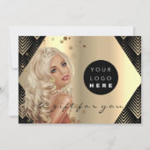 Logo Geschenkgutschein Black Gold Haare Wellness (Vorderseite)