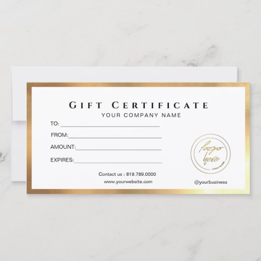 Logo-Geschenkgutschein für Burgund Gold-Rahmen-hin (Rückseite)