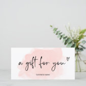 Logo-Geschenkgutschein für das Coral (Stehend Vorderseite)