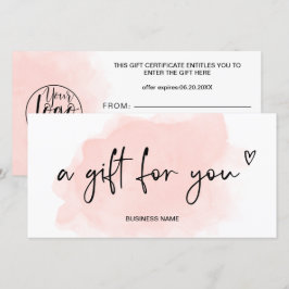 Logo-Geschenkgutschein für das Coral