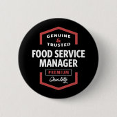 Logo-Geschenkideen für den Food Service Manager Button (Vorderseite)