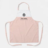 Logo-Gesellschaft mit dem Namen des Mitarbeiters n Schürze (Vorderseite)