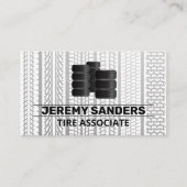 Logo "Gestapelte Reifen" | Reifenmarken Visitenkarte (Vorderseite)