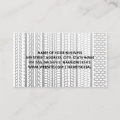 Logo "Gestapelte Reifen" | Sportwagenmuster Visitenkarte (Rückseite)