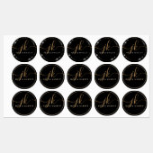 Logo-Glam-Logo für Monogramm wasserdicht Etiketten (Blatt)