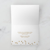 Logo Glitzer Gold Confetti Group Business Geburtst Karte (Innenseite)