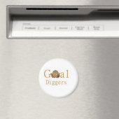 Logo "Goal Diggers" 2 Magnet (In Situ (Geschirrspüler))
