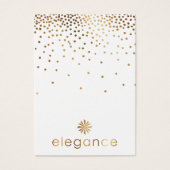 Logo Gold Confetti Ohrring-Display-Karte (Vorderseite)