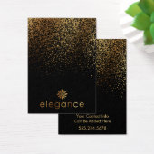 Logo Gold Confetti Schwarzer Ohrring Display (Schreibtisch)