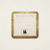 Logo-Gold-Metallic-Marmor-Werbekarte hinzufügen (Vorderseite)