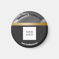 Logo Gold, Silber & Schwarz-Wildleder-Werbegeschäf