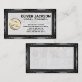 Logo "Golden Gavel Law" | Klassischer Rahmen | Ste Visitenkarte (Vorne/Hinten)