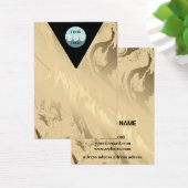 Logo goldgelbe Marmorverkleidungskarte (Schreibtisch)
