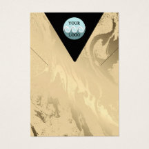 Logo goldgelbe Marmorverkleidungskarte