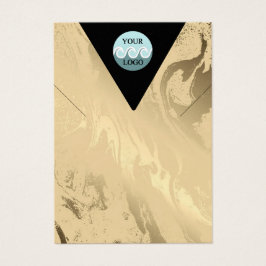 Logo goldgelbe Marmorverkleidungskarte