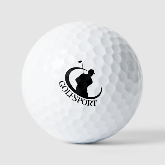 Logo-Golf mit Typografie Golfball (Vorderseite)