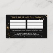 Logo-Grafik für Nägel - Rosa Glitzer Nail Polnisch Visitenkarte (Rückseite)