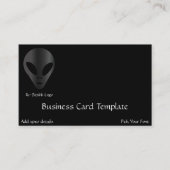 Logo Grau Alte Alien Visitenkarte (Vorderseite)