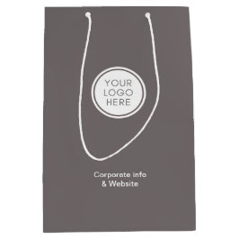 Logo Grau Company Minimalistisch Mittlere Geschenktüte